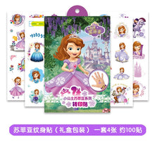 将图片加载到图库查看器，Disney Toy Story Woody Buzz Child Temporary Tattoo Body Art Flash Tattoo Stickers elsa anna Waterproof  Styling Sticker gift box
