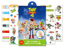 将图片加载到图库查看器，Disney Toy Story Woody Buzz Child Temporary Tattoo Body Art Flash Tattoo Stickers elsa anna Waterproof  Styling Sticker gift box
